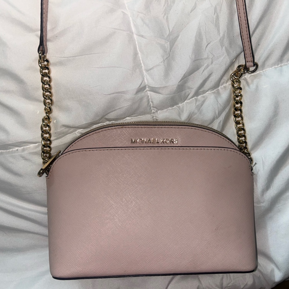 Sleek Pink Crossbody Bag